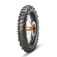 Metzeler MCE 6 Days Extreme Super Soft 140/80-18 rear tyre showing sidewall branding and extreme enduro design