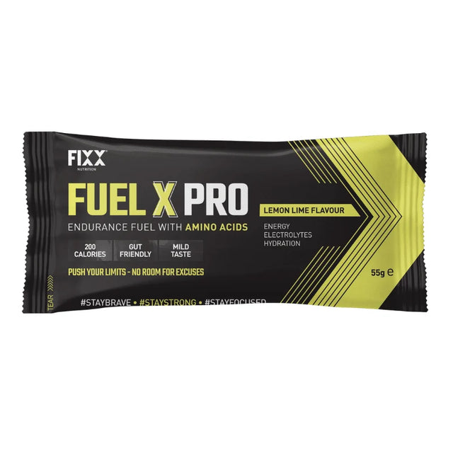 FIXX Fuel X PRO Lemon Lime 55g endurance fuel sachet