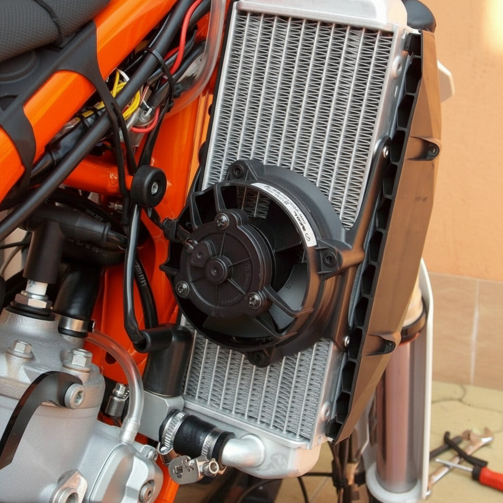 Cooling Fan Kit for 2-Stroke KTM, Husqvarna & Gas Gas | IP68 SPAL Fan ...